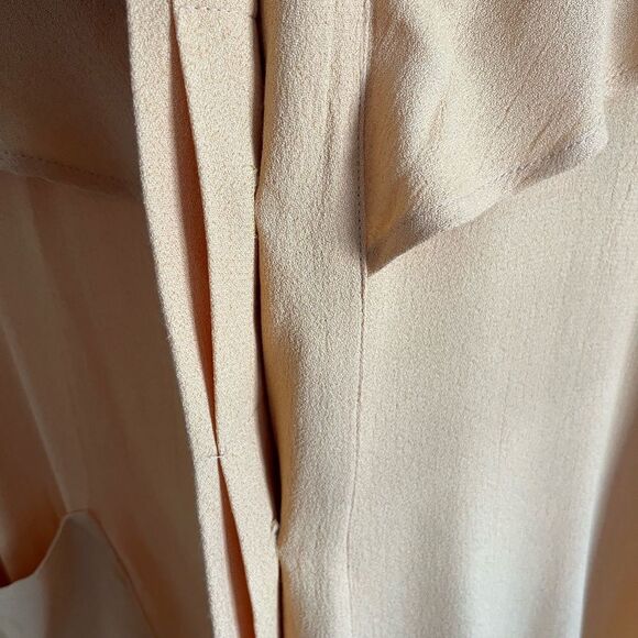 Vintage 80’s 90’s lagenlook button front drapery retro tunic top - Picture 7 of 11